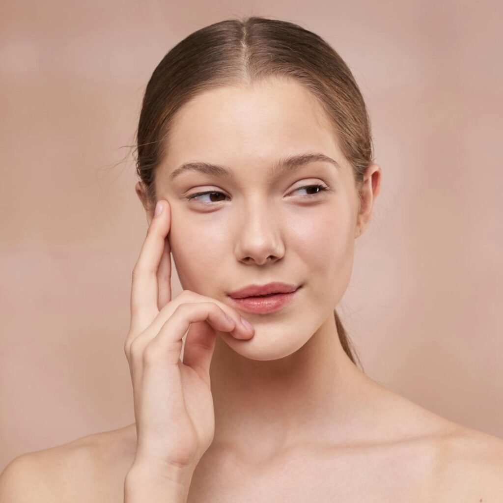 Studio portrait of a natural beauty with a thoughtful expression.